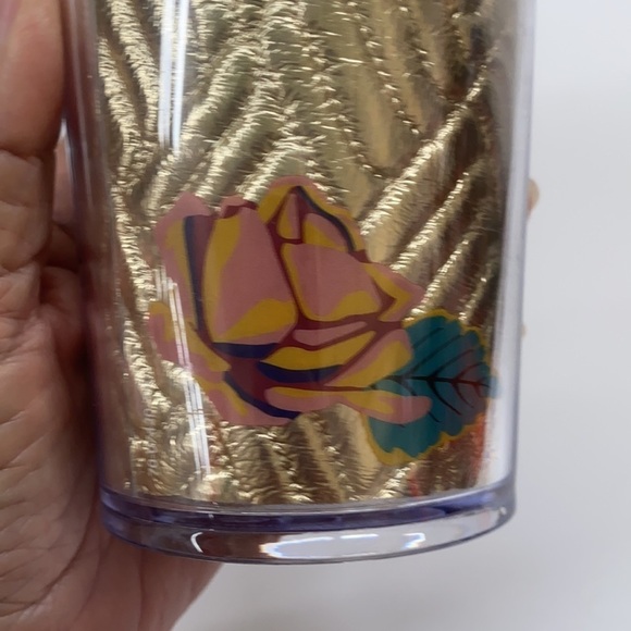 Starbucks Gold Foil Rose/ Quilt Tumbler Venti RARE! - Picture 4 of 9